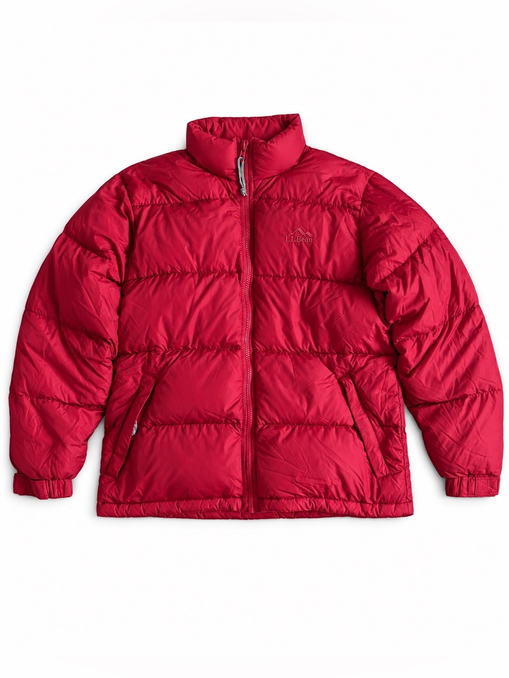 L.L. Bean Outdoors Down Puffer Jacket Warm Winter Coat Red Size Small